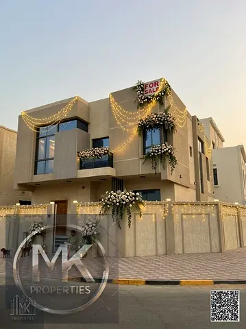 Corner Luxury Villa for sale in Al Zahya, Ajman.