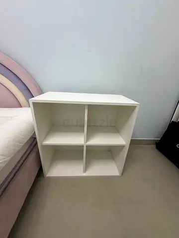 White 4-Cube Storage Shelf - Good Condition