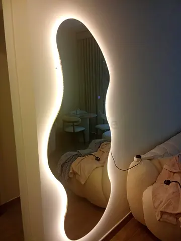 LED Backlit Irregular Wall Mirror - Modern Decorative Mirror