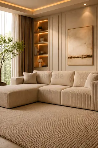 Stylish cozy 3 seater sofa with comfortable seat