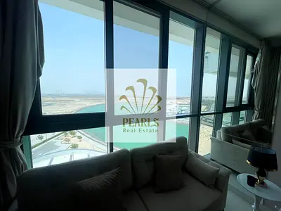 Sea-view 1BR in Al Hamriyah, fully furnished, modern, ready to move in. Master room, balcony, central AC, wardrobes, 2 baths, private parking. AED70K,