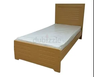 Brand new Single size Wooden bed frame with Mattress available