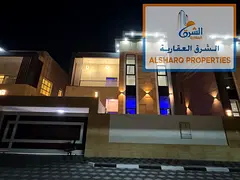 Luxury 5 Master Bedroom Villa for Annual Rent in Al Yasmeen, Ajman | Panoramic Stone-Clad Facade | S