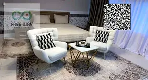 .Furnished apartment (rooms and living room) in Al-Rashidiyah 1, including parking; spacious layout.