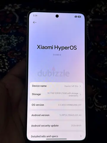 Xiaomi 14T pro 512GB Ram 12+6 back broken