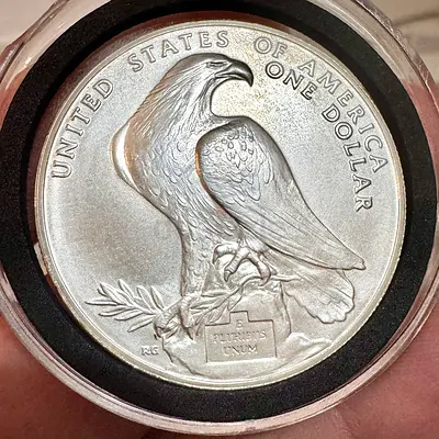Silver USA 1984 Olympic Commemorative Dollar (old antique coins)