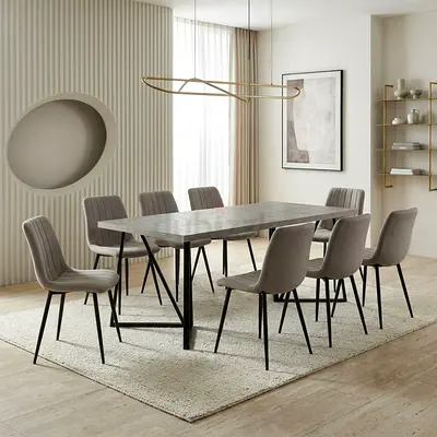 New Dora 8-Seater Dining Set