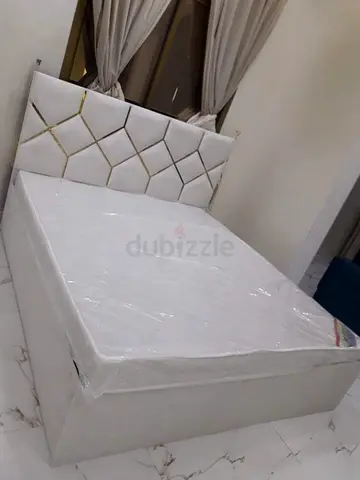 White Queen Bed With Mattress Available New