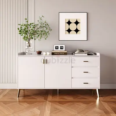 New Pearl 2-Door 3-Drawer Sideboard with Sintered Stone Top