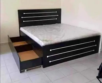Queen Bed With 2 Storage Drawers Storage Bed