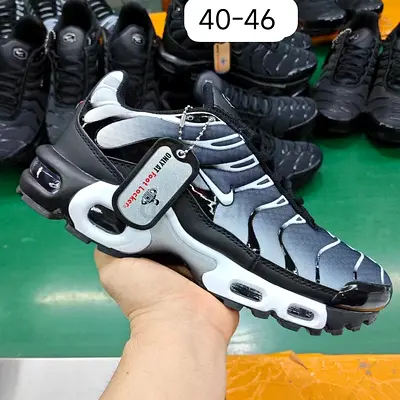 Men's Black & Grey Athletic Sneakers Nike Air TN Style (Sizes 40-46)