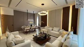 An upscale villa featuring a modern design and spacious areas, distinguished by a practical layout s