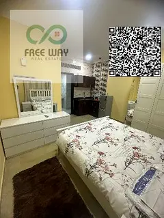 Furnished apartment for rent in Ajman, next to Al Shorooq Mall Al Rawda, Sheikh Ammar Street
