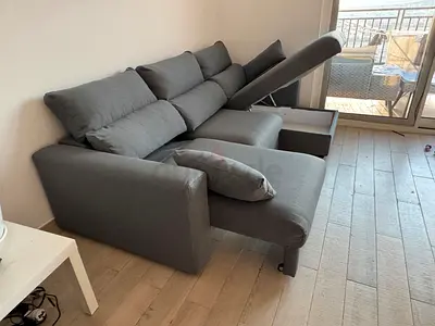 Perfect Like brand new Condition IKEA/Eskelstuna L Shape Sofa bed with storage