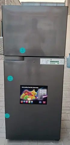 Double door TOSHIBA Refrigerator , good working condition. Color gray.