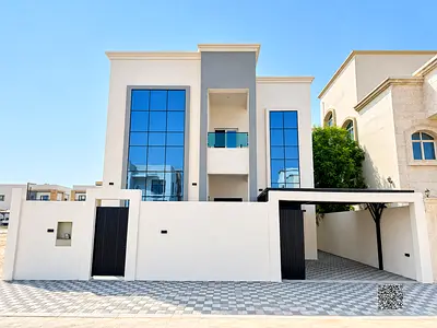 Two-story villa for sale in the Al Yasmeen area, Ajman. Excellent price, freehold ownership, spacious courtyard, and prime location.
