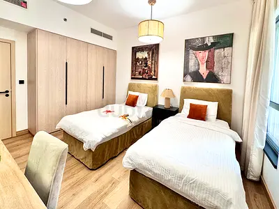 Two custom Single Beds with mattresses