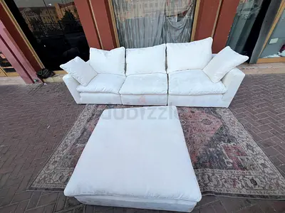 Marina Home feather 🪶 filled modular sofa with footstool