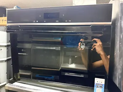 Siemens CM724G1B1M iQ700 45 L Built-in Compact Oven with Microwave Function and Air Fry, 60 x 45 cm,