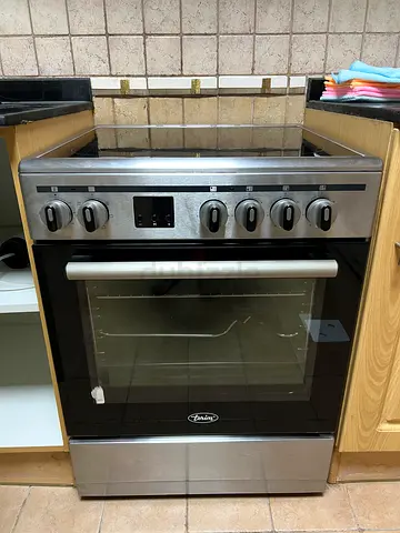 Terim Freestanding 4-Zone Ceramic Electric Cooker, 60x60 cm, Stainless Steel Finish