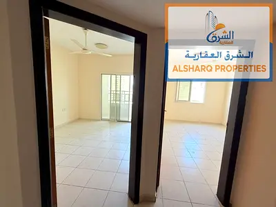 1-bedroom apartment with a living room in Al Nuaimiya 2, Ajman—located next to Safeer Mall and on Sheikh Khalifa Street. Features a large balcony, air
