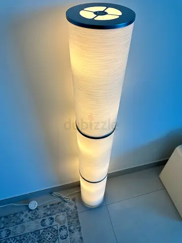 Ikea Floor Lamp - White Cylindrical Paper Lantern Style (Flawless Condition)