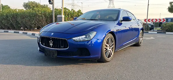 MASERATI GHIBLI 2015 , GCC SERVICE AL TAYER MOTORS + 1 YEAR WARRANTY UNLIMIT KM FULL OPTION - 2 KEYS