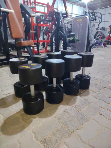 dumbbell GOLDS GYM (54 _ 60 kg) 8 pieces _ 456 kg In excellent condition
