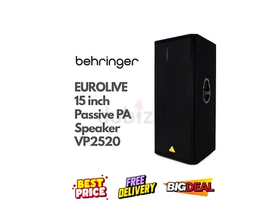 Behringer EUROLIVE 15 Inch Passive PA Speaker VP2520 - Excellent Condition, FREE DELIVERY, WARRANTY