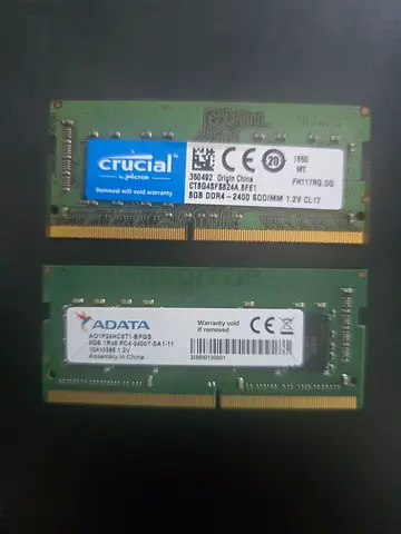 2 x 8GB DDR4 Ram for Laptop 2400t