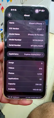 iPhone 16 Pro Max 256GB - Good Condition, Unlocked scratch less
