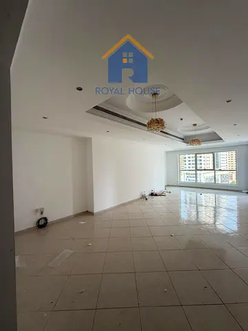 افحم واجمل غرفتين وصاله بالشارقه مساحه كبيره باركن جيم مسبح خادمه خزائن بالحائط بلكونه اطلاله 4 حمام مساحه وموقع