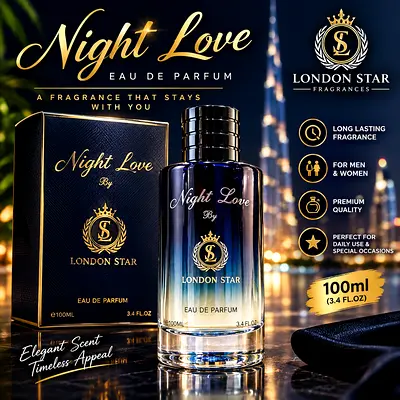 ✨ Night Love by London Star – Eau de Parfum

🌙 Premium look with an attractive fragrance.