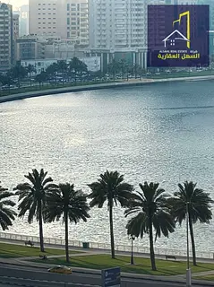 "An excellent opportunity for rent, a 1-bedroom apartment with a hall in the heart of Sharjah, A/C i