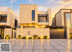 A new two-story villa with a roof terrace in Al Yasmeen, located directly behind the park. Electrici