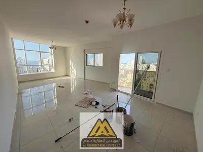 Sea view / Largest area / Highest quality finishing / Central air conditioning / 3 bathrooms / Maid's room / Near Ajman Corniche / Largest space /