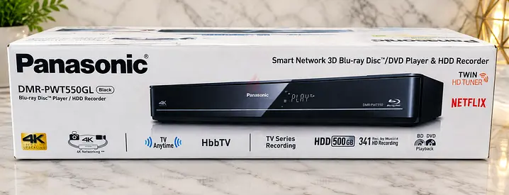Panasonic DMR-PWT550GL 4K Superb HDD Recorder (500GB) / 3D Blu-ray Player