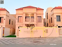 Furnished villa|ajman| al helio1 area| 5 master rooms, majlis, 2 halls, roof|freehold|price included
