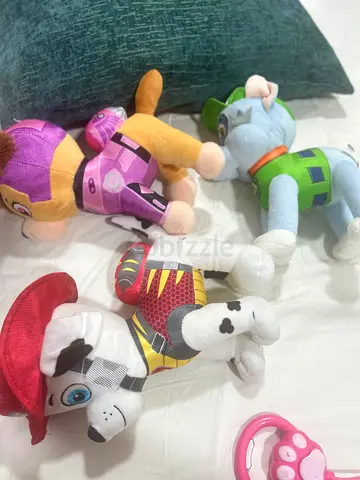 Set of 4 Paw Patrol plush toys - good used condition