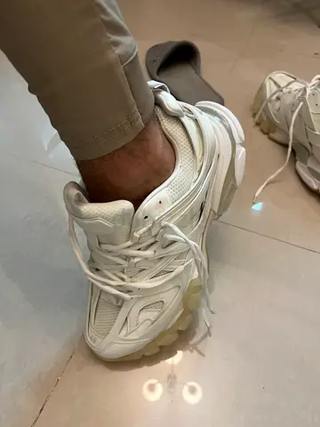 White Balenciaga track glow in dark sneakers - brand new original, size visible on request