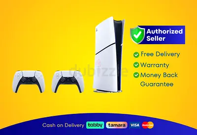 Sony PlayStation 5 Gaming Console Slim – Digital Edition with 2 Controllers, PS5 | New |  Warranty |