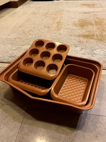 Original MasterClass premium baking 5p’s set in a beautiful copper/bronze finish.