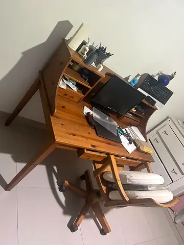 IKEA study table with chair