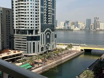 2BR Apartment for Annual Rent in Al Qasba – Sea View, Spacious Layout, Storage Room, Free Gym, Pool & Parking