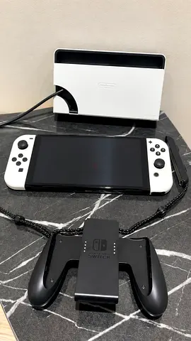 Nintendo Switch OLED White Console with Dock and Accessories