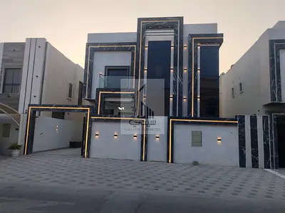 فيلا مودرن جاهزة للسكن للبيع في الحليو سنتر عجمان - أرضي وأول وروف مع 6 غرف ماستر | شامل رسوم التسجيل 1.9 مليون قابل للتفاوض