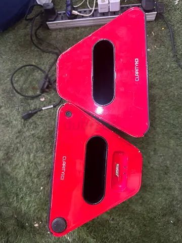 Pair of Clarity Red Portable Speakers