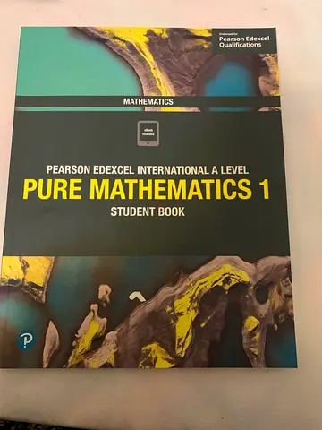 Pearson Edexcel International A Level Pure Mathematics 1 - Student Book