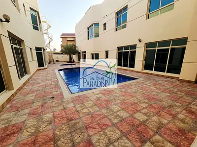 available 3 Bedrooms all master villa/corner unit with garden area/shared swimming pool/2 covered parking/laundry room/maids room / for rent in mirdif