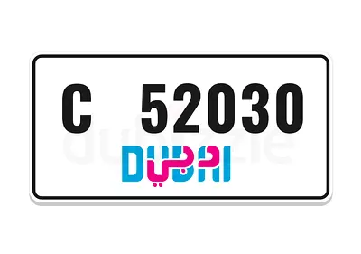 Dubai C52030 Plate Number